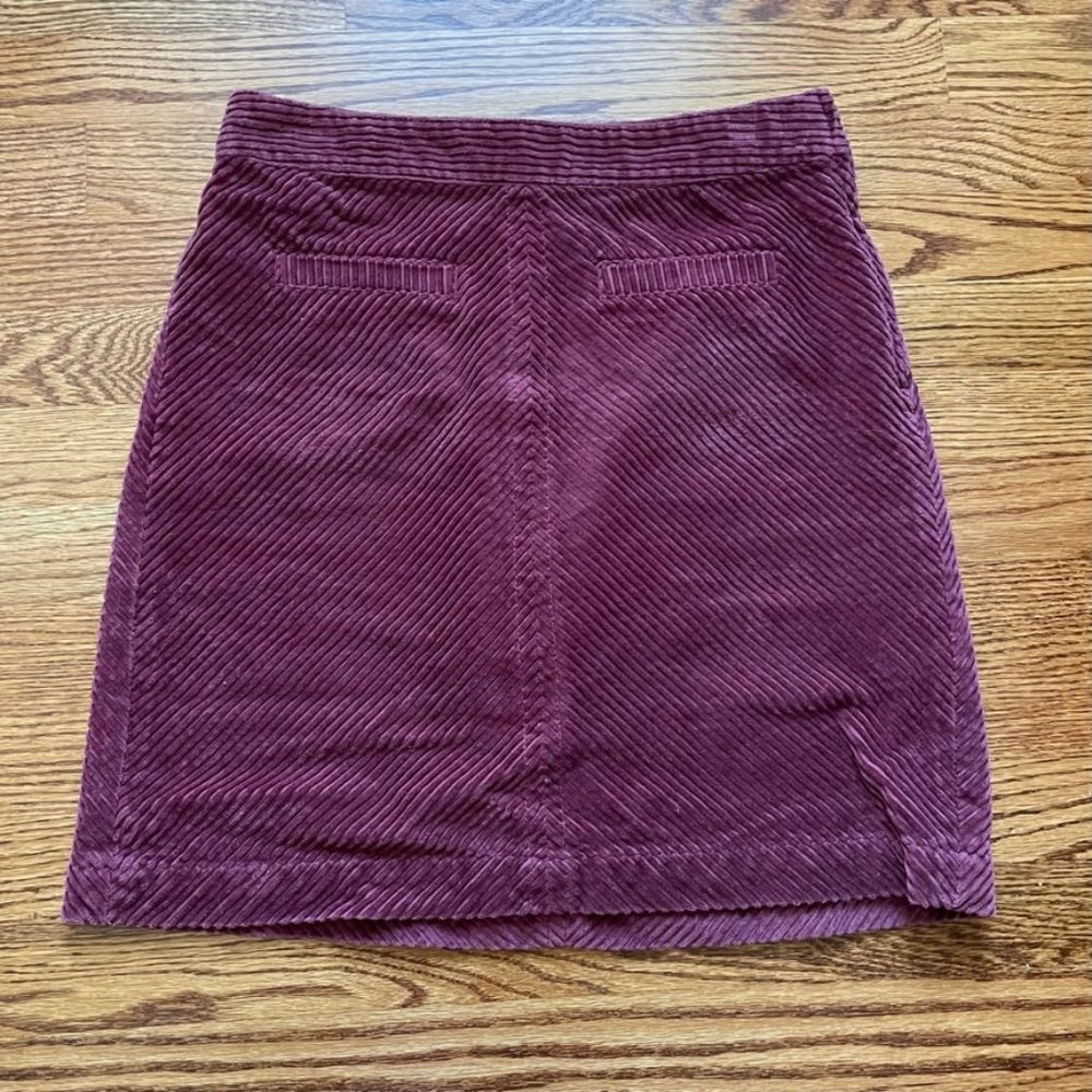 corduroy mini skirt